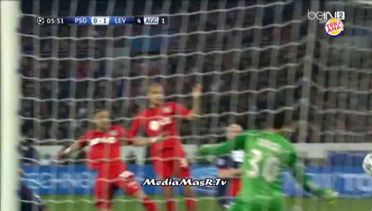 هدف ليفركوزن الاول في باريس سان جيرمان - دور الـ 16 - 12/3/2014