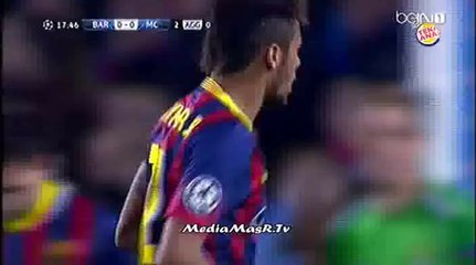هدف ملغي لبرشلونة في مانشستر سيتي - اوفسايد - تعليق رؤوف خليف - 12/3/2014