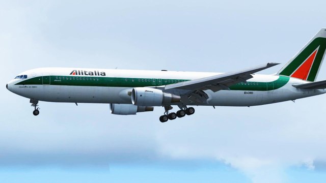 FSX Alitalia Boeing 767 Landing @ Djerba RWY 09 ( HD )