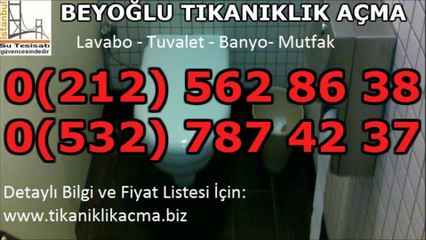 Beyoğlu Kanal Tıkanıklık Açma Ekibi