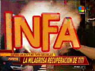 Pronto.com.ar Titi Fernández cuenta su drama tras el ACV