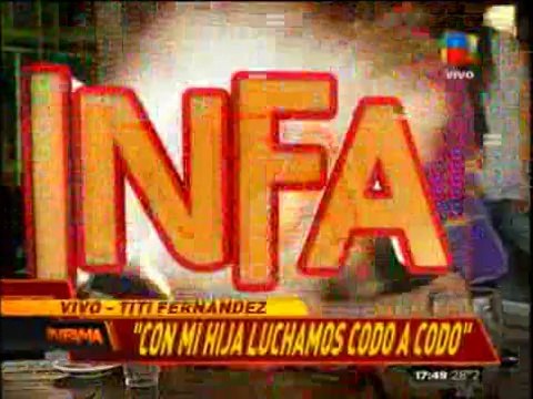Pronto.com.ar Titi Fernández relató su duro momento familiar con su hija