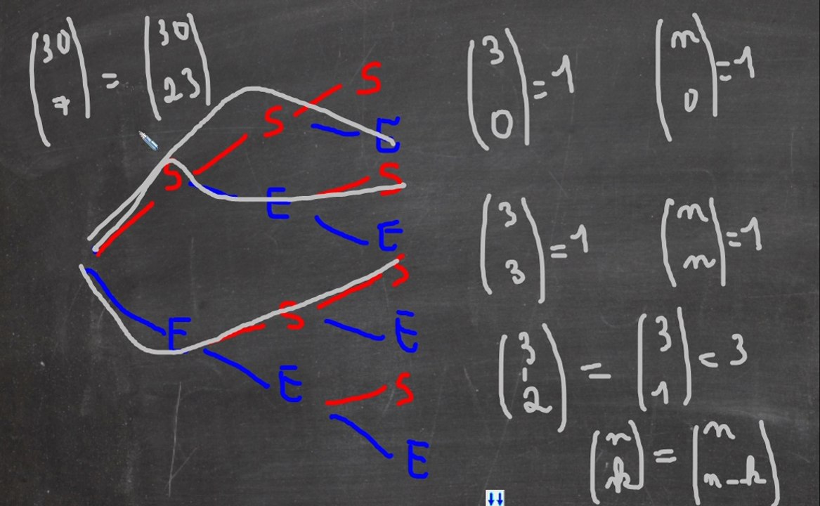 Propriété des coefficients binomiaux