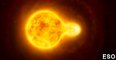 Huge Yellow Star Found With Another Star On Its Surface