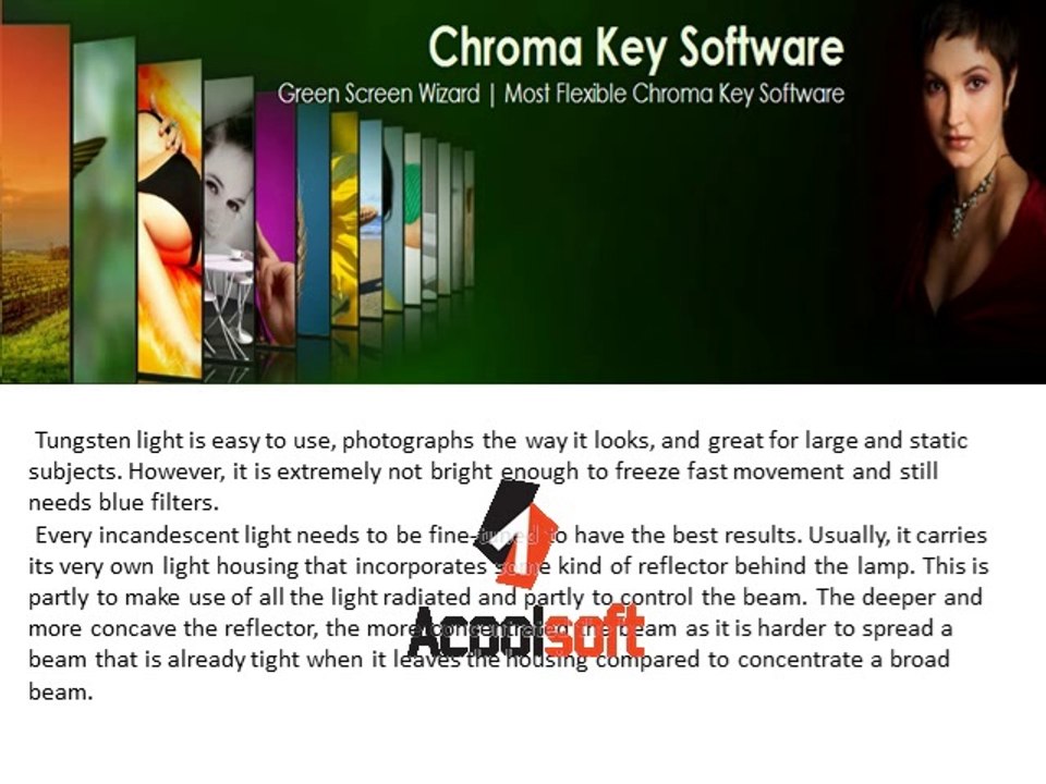 may take care of color differences, green screen background