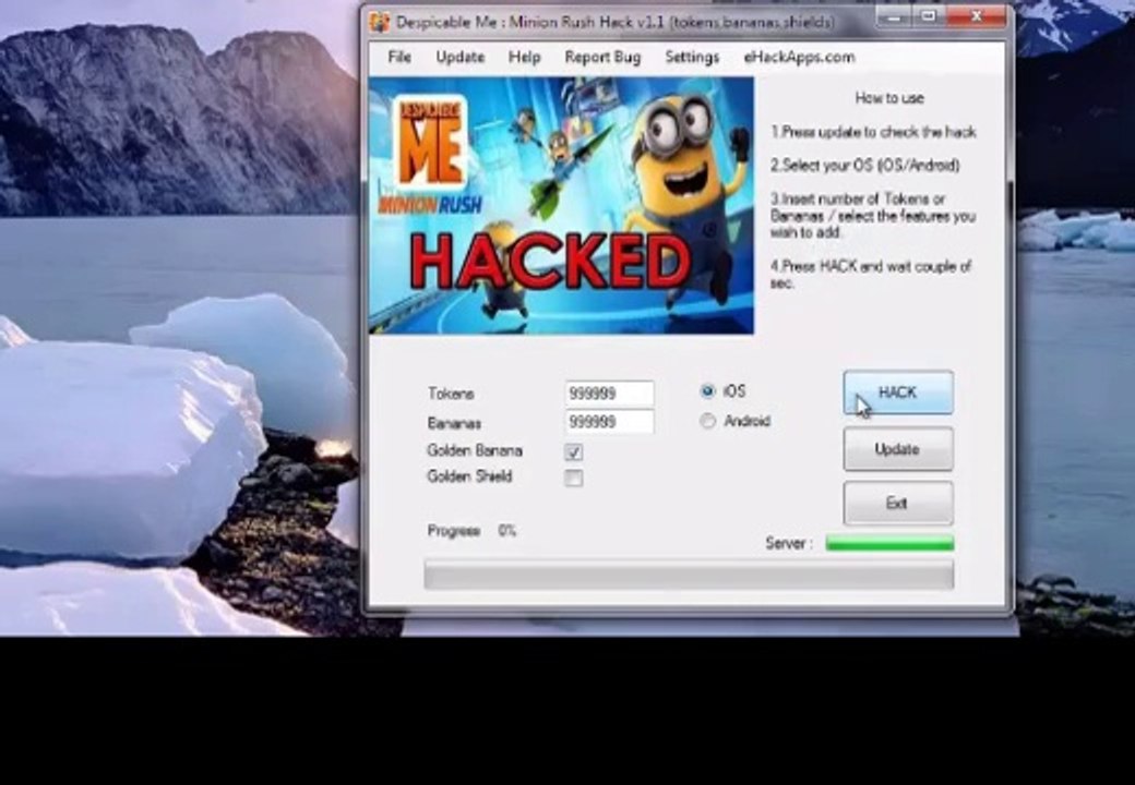 Despicable Me Minion Rush Hack - UNLIMITED Tokens and Bananas