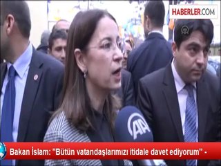 Bakan İslam: "Bütün vatandaşlarımızı itidale davet ediyorum'' -