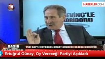 Ertuğrul Günay, Oy Vereceği Partiyi Açıkladı