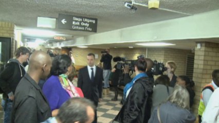 Pistorius smashed door 'on stumps'