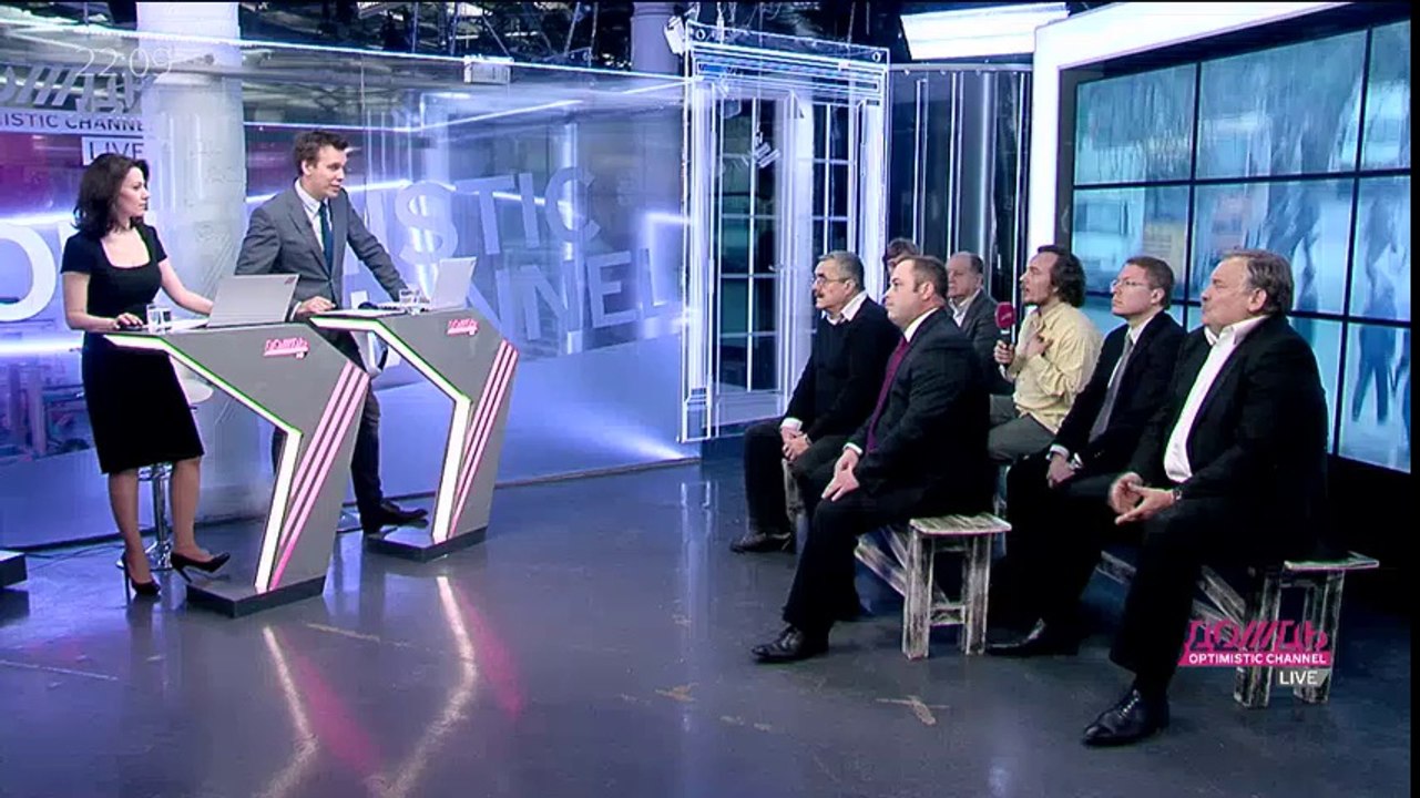 ДОЖДЬ и украинский 5 канал- телемост Москва-Киев за 4 дня до референдума в Крыму
