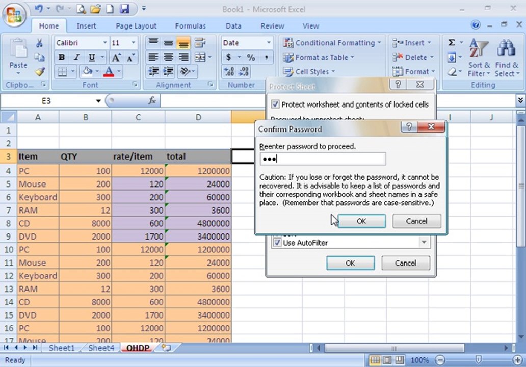 MS Excel 2007 tutorial 17 ohd