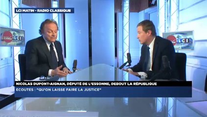 Nicolas Dupont-Aignan, invité de Guillaume Durand avec LCI
