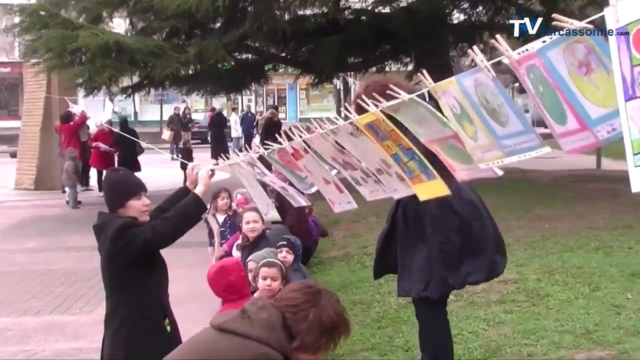 " La grande lessive ", une journée pour exprimer vas talents artistiques en A4 le 27 mars, à Carcassonne et partout dans le monde.