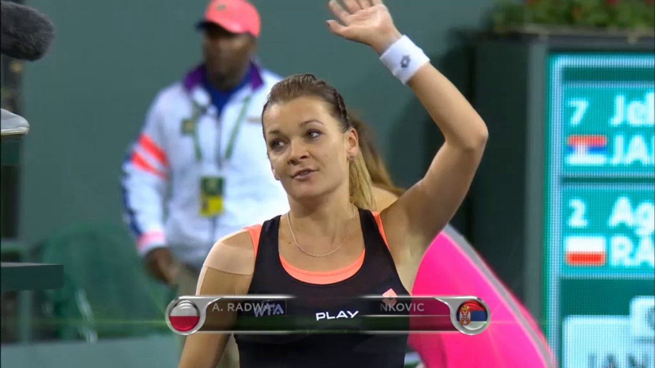 WTA Indian Wells -  Radwanska, a semis