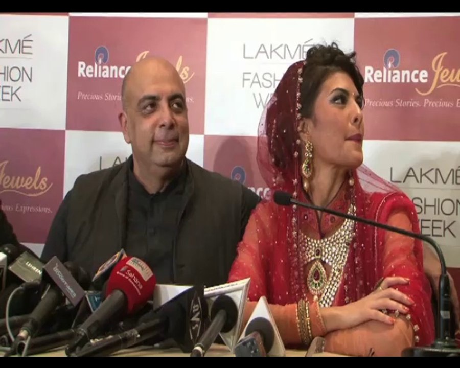 Lakme Fashion Week Jacqueline with Tarun Tahiliani