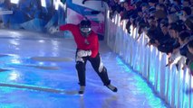Une course de patin à glace cross en POV - Crashed Ice Moscow