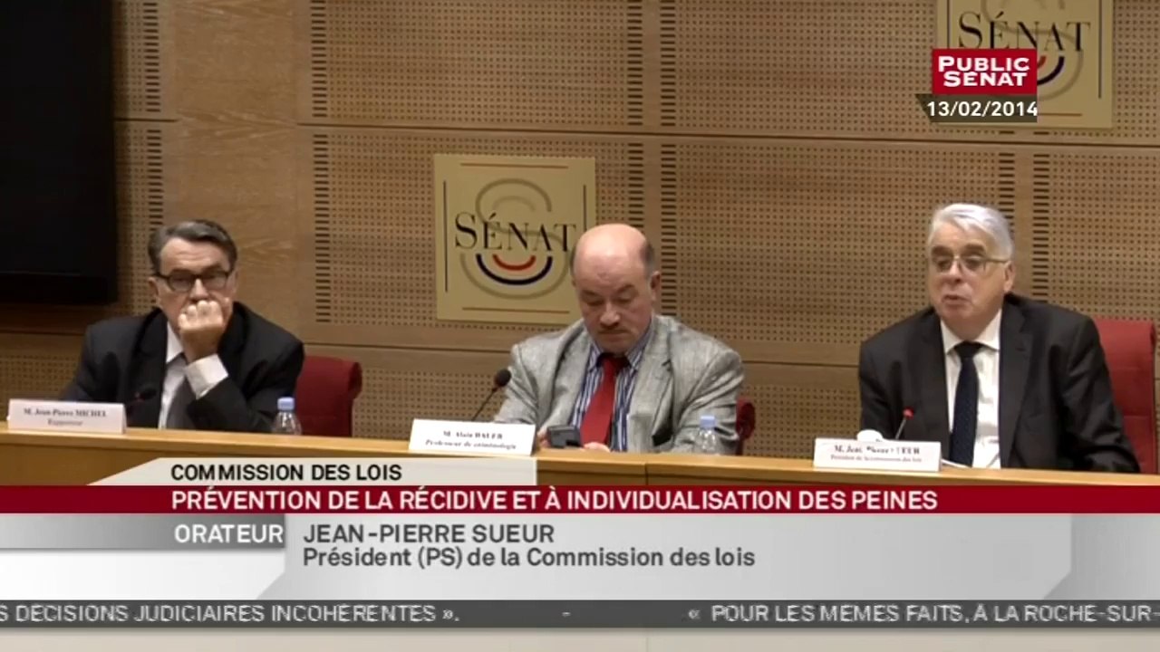 Audition - Prévention de la récidive et individualisation des peines - Audition