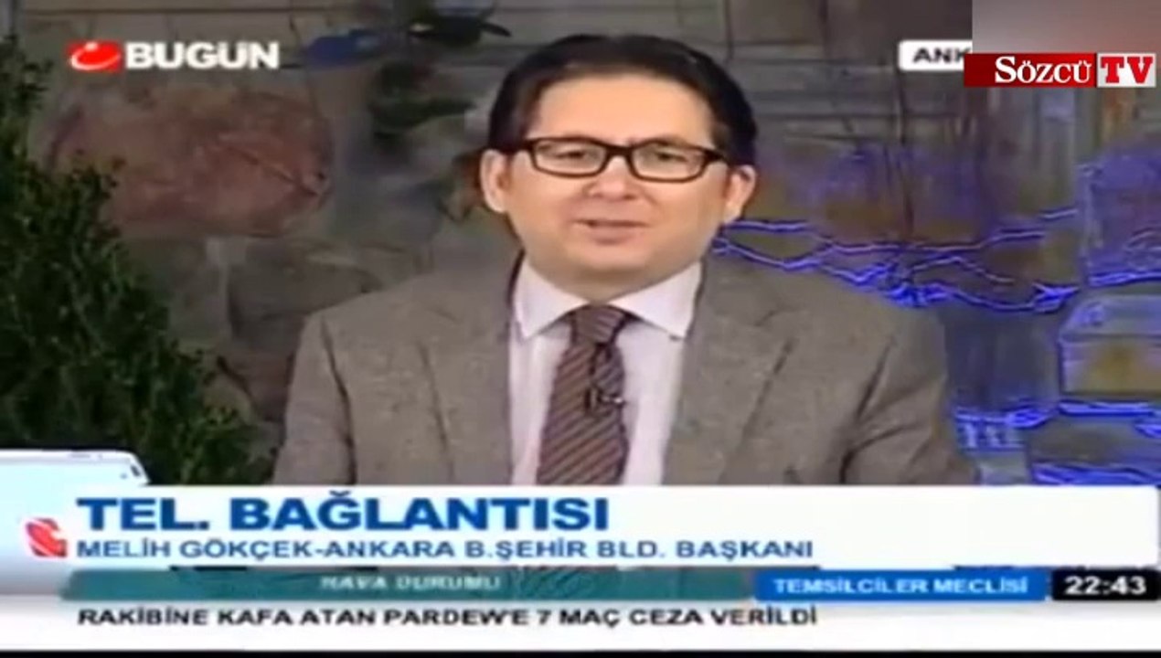 Melih Gökçek canlı yayından böyle alındı