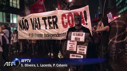 Rio tem protestos contra a Copa do Mundo