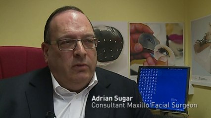 Man has facial reconstruction surgery using 3D printed parts