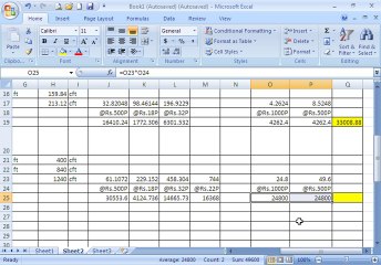 BOQ 5 in MS Excel 2007 ohd