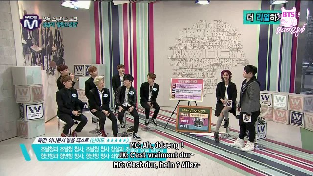 [2/2] 140213 Mnet Wide Open Studio: BTS (VOSTFR)