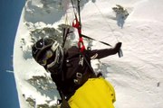 Extreme speedflying crash in French Alps