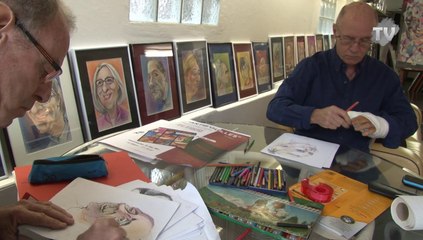 Antib'ouilles - L'exposition d'Alain Bianchery Jacky Albertini à  galerie Rouge Pivoine d'Antibes.