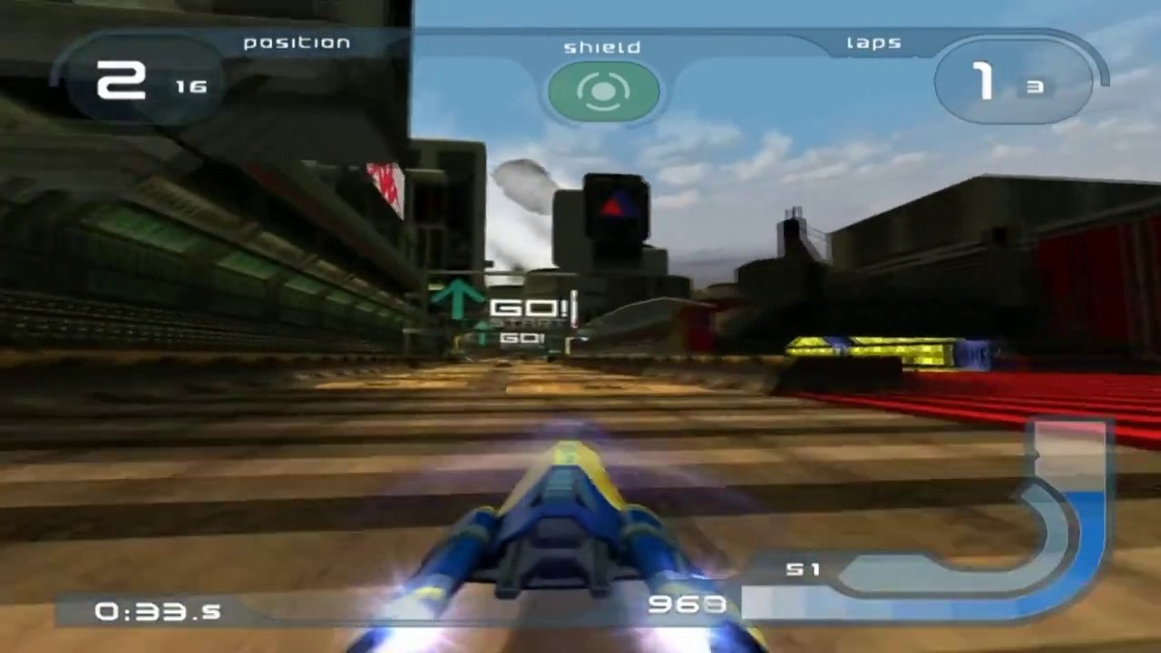 Wipeout Fusion HD on PCSX2 Emulator (Widescreen)