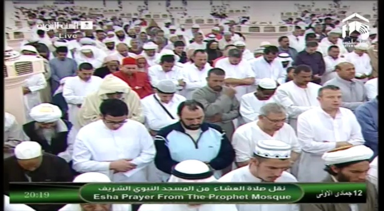 First Ever | Sheikh Sudais leading Isha in Masjid Al-Nabawi