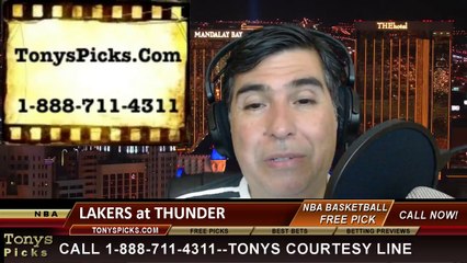 Oklahoma City Thunder vs. LA Lakers Pick Prediction NBA Pro Basketball Odds Preview 3-13-2014