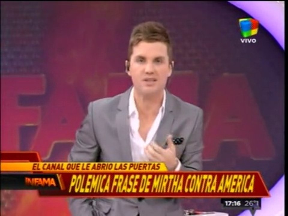 Pronto.com.ar Santiago del Moro toma la palabra y también se refiere a Mirtha Legrand y su pase