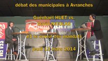 G. Huet vs. D. Nicolas - débat Municipales à Avranches - #1 le cumul des mandats