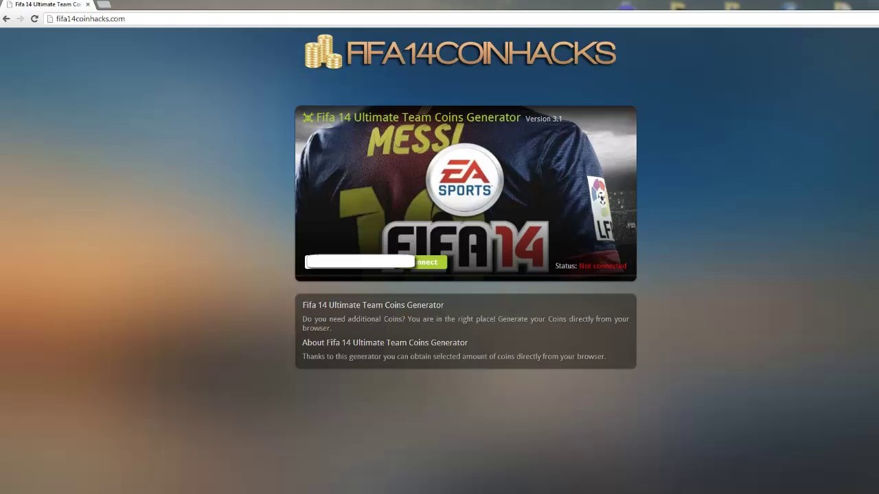 Fifa 14 Coins Hack (FIFA 14 Ultimate Team Coins)