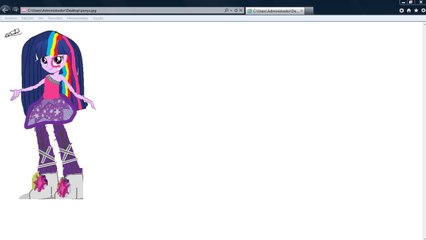 Equestria girls rainbow rocks speedpaint twilight