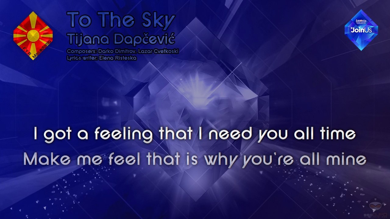 [2014] Tijana Dapčević - "To The Sky" (Macedonia)
