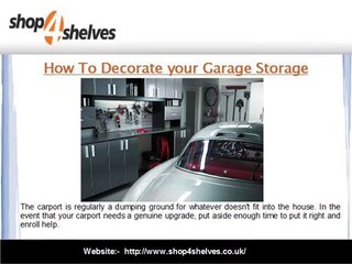 How To Decorate your Garage Storage