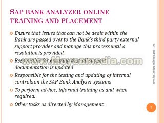 sap bank analyzer online training in usa