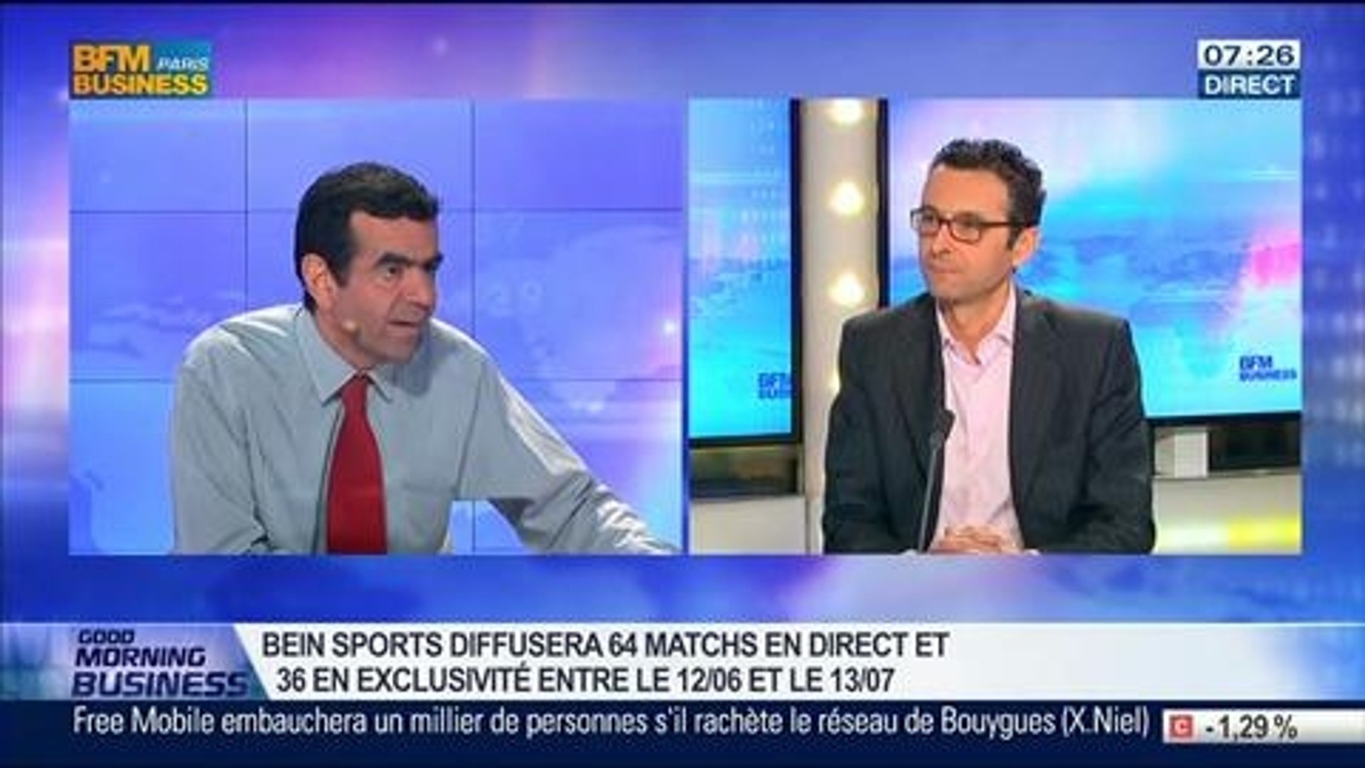 BeIN Sports sera la seule chaîne en France à diffuser la totalité des  matchs de la Coupe du monde 2014: Florent Houzot, dans GMB – 14/03 - Vidéo  Dailymotion