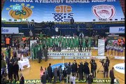 Panathinaikos B.C - Olympiakos (71-70) Greek Cup Final 10 03 2012 (Highlights Απονομή)[240P]