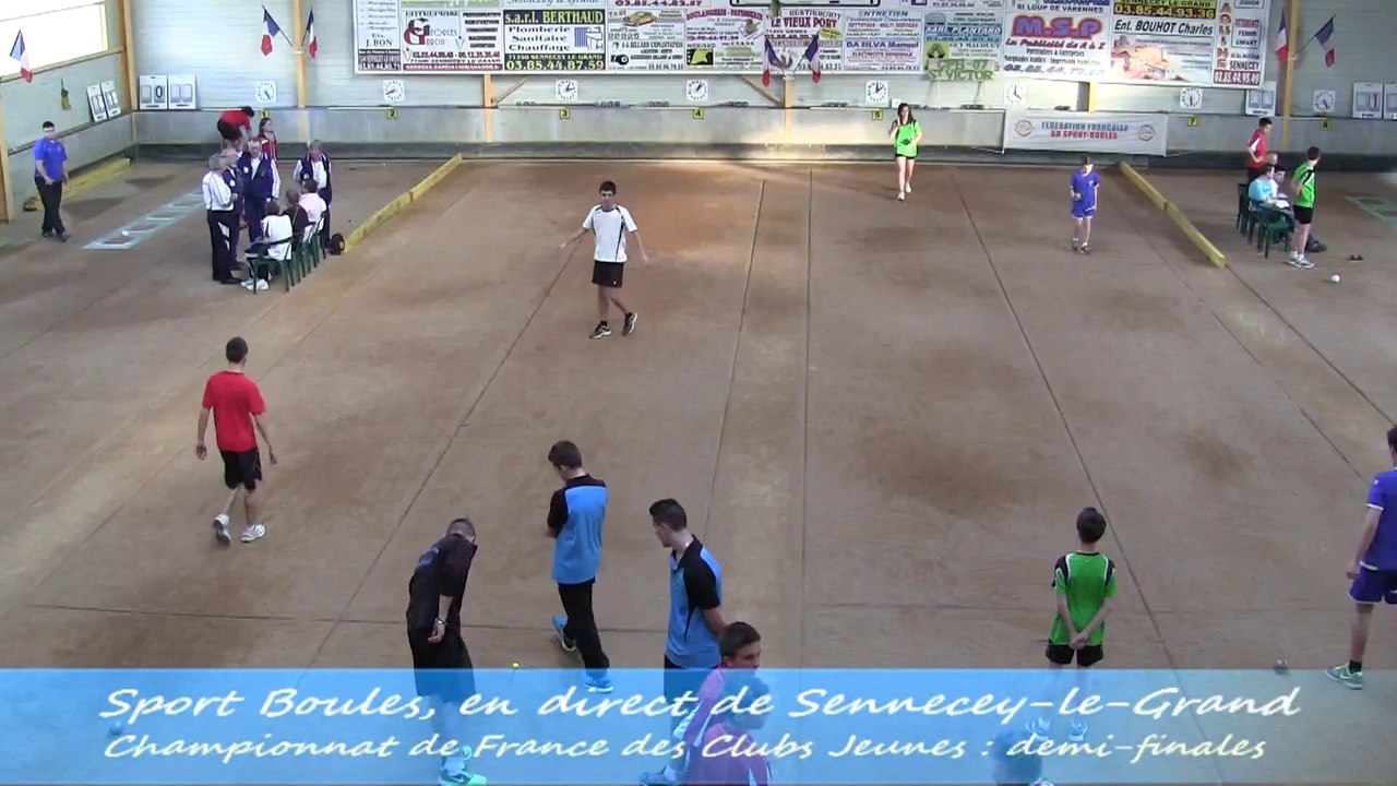 Double et tirs de précision, Demi-finales, Championat de France des Clubs, Sport Boules, Sennecey-le-Grand 2014