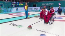 Curling fauteuil Russie - Suède 4ème end