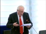 Jean-Marie Le Pen, Parlement européen, intervention en plénière du 10 septembre 2013