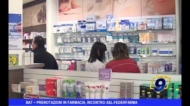 BAT | Prenotazioni in farmacia, incontro ASL-Federfarma