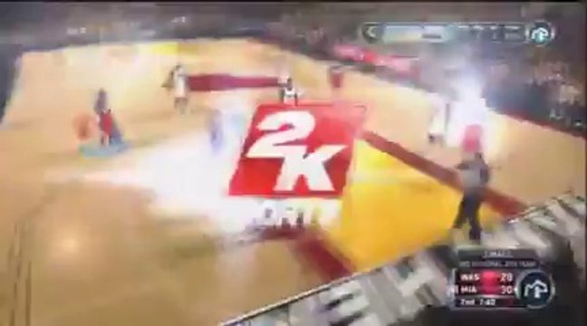 NBA 2k12 My Player - PG DeSean Carter - Washington Wizards vs Miami Heat [Ep.2][240P]