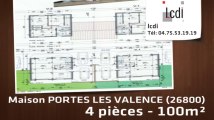 Vente - maison - PORTES LES VALENCE (26800)  - 100m²