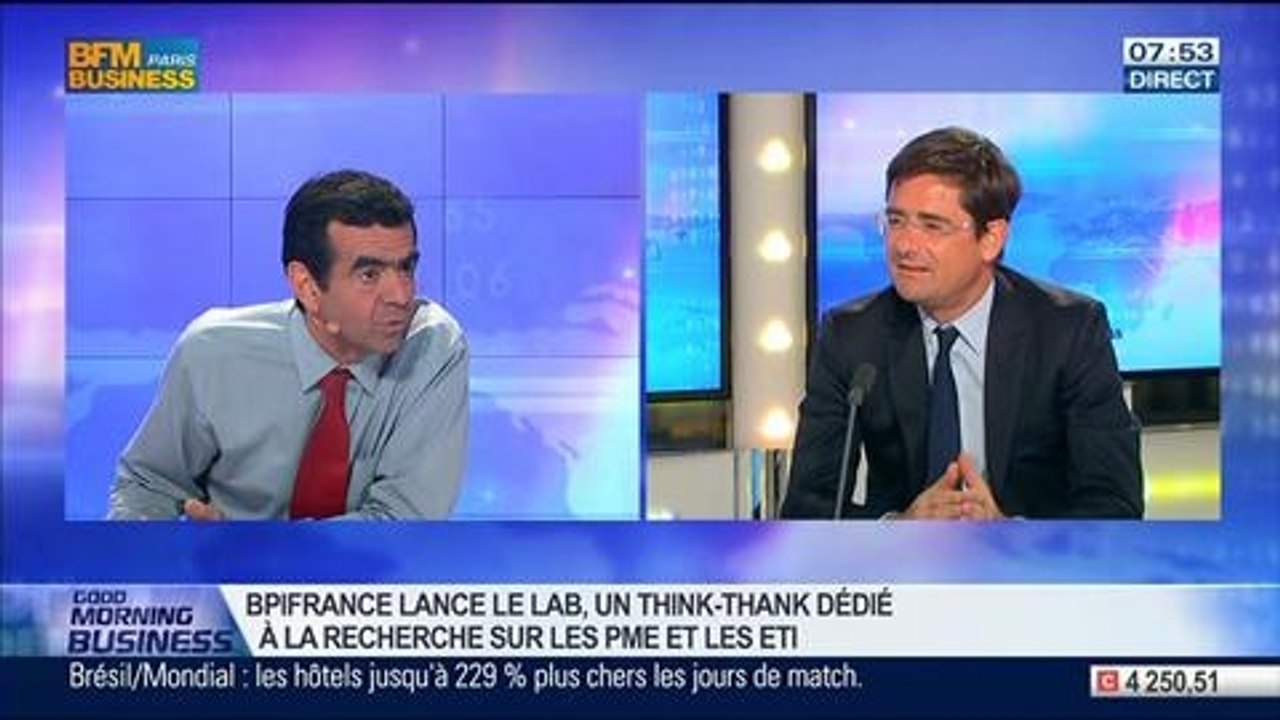 Bpifrance lance "Le Lab", une laboratoire d'idées dédiée aux PME et ETI: Nicolas Dufourcq, dans GMB – 14/03