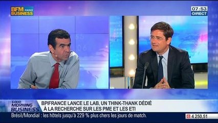 Bpifrance lance "Le Lab", une laboratoire d'idées dédiée aux PME et ETI: Nicolas Dufourcq, dans GMB – 14/03