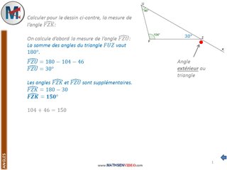 Exercice: Somme des angles du triangle