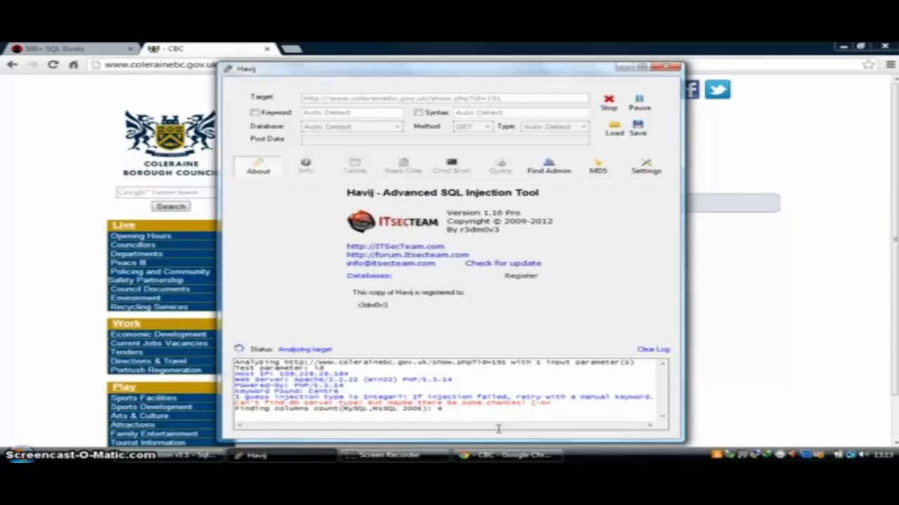 hack web
